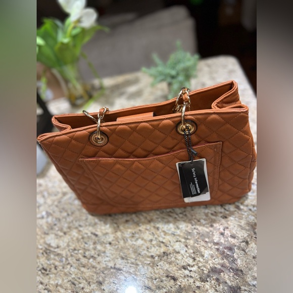 Montana West Handbags Quilted Tote Bag for Women Chain Shoulder Bag 2Pcs Set - Picture 7 of 10